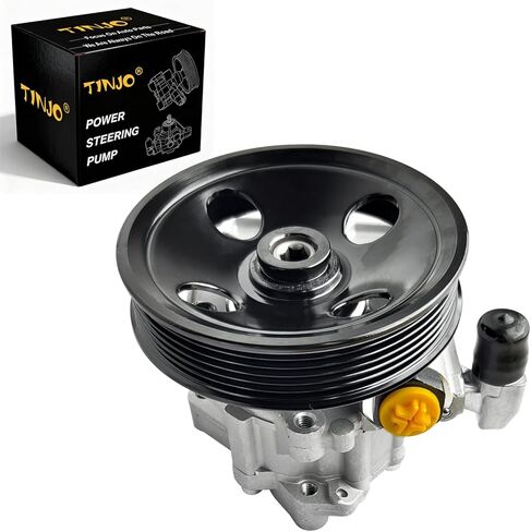 21-122 Power Steering Pump with Pulley Fits for Mercedes-Benz C230 2006-2007 V6 2.5L C280 V6 3.0L, for C350 2006-2007 CLK350 2007 V6 3.5L, Power Assit Pump Replace OE# 21122, 0054661701, 0054661601 in Saudi Arabia