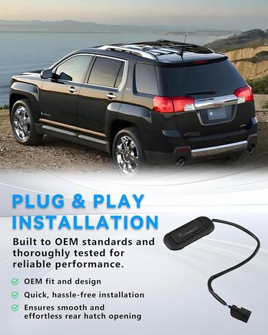 22862011 OEM، مفتاح تحرير فتحة صندوق الأمتعة الخلفي لـ GMC Terrain Chevy Equinox 2010 2011 2012 2013 2014 2015 2016 2017، استبدل زر مفتاح تحرير باب الأمتعة الخلفي in Saudi Arabia