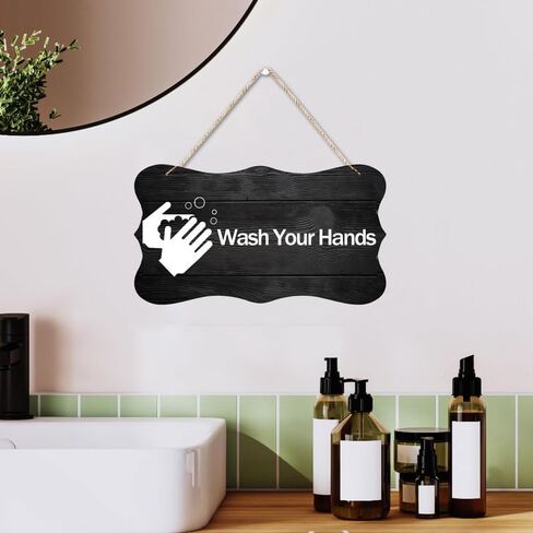 Wall Decor Sign Sauna Available In Use Wood Spa Sign Two Sided Wooden Sign, Rustic Home Decor Sign, Hanging Wooden Plaque Decor, Rustic Farmhouse Kitchen Wall Decor Sign 12" X 6" in Kuwait