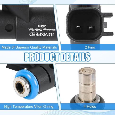 FJ732 Fuel Injectors Compatible with Hemi 5.7L 6.1L Compatible with 2011-2018 Ram 1500 2500 3500 2006-2019 Dodge Charger 2009-2019 Durango 2005-2008 Magnum 2006-2019 Jeep Grand Cherokee 4 Holes 8 PCS in Saudi Arabia