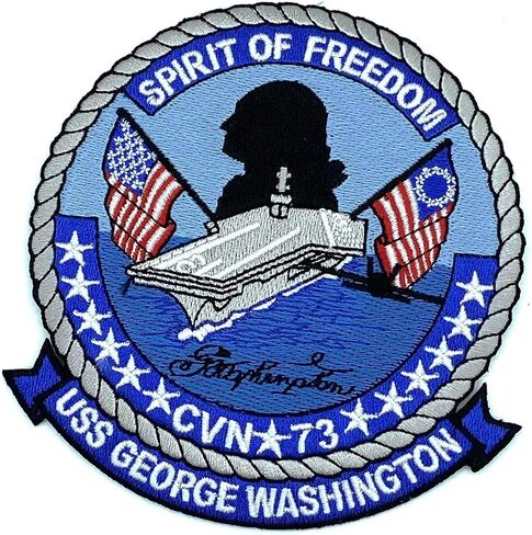 USS George Washington CVN-73 Patch – Hook and Loop, 4.5" in Saudi Arabia
