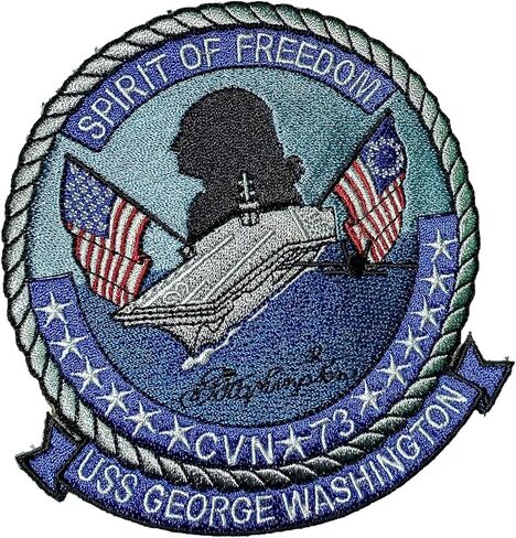 USS George Washington CVN-73 Patch – Hook and Loop, 4.5" in Saudi Arabia