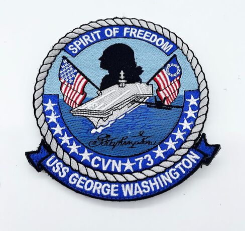 USS George Washington CVN-73 Patch – Hook and Loop, 4.5" in Saudi Arabia
