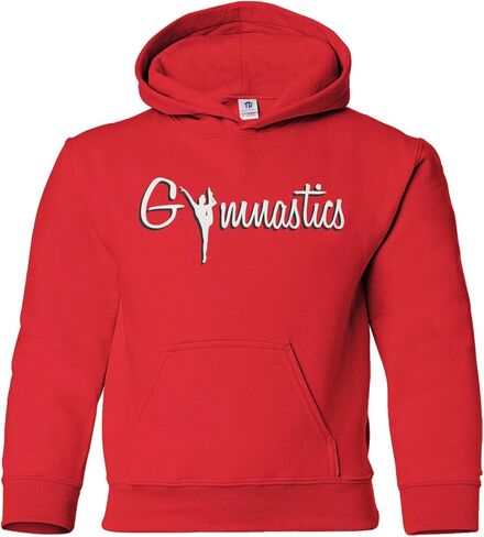 Threadrock Big Girls' Gymnastics Youth Hoodie Sweatshirt in Saudi Arabia