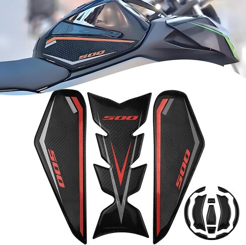 ملصق حماية لخزان الدراجة النارية Kawasaki Ninja 500 Z500 SE 2024 2025 ملصق مضاد للانزلاق حشوة مطاطية جانبية (رمادي) in Saudi Arabia