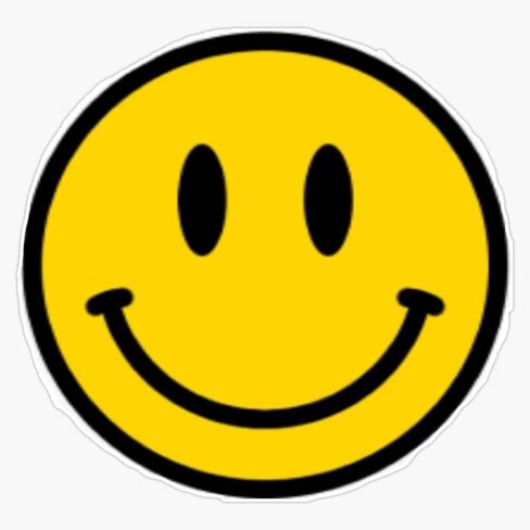Magnet Smiley Face Magnetic Vinyl Sticker 5" in Saudi Arabia