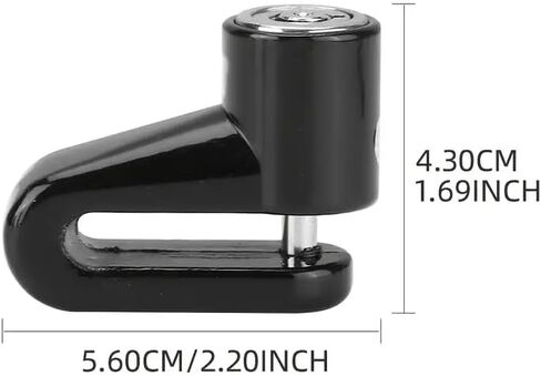 Security Anti-Theft Bicycle Disc Brake Lock Bike Motorcycle Mini Anti-Theft Portable Hanging Aluminum Alloy in Saudi Arabia