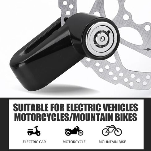 Security Anti-Theft Bicycle Disc Brake Lock Bike Motorcycle Mini Anti-Theft Portable Hanging Aluminum Alloy in Saudi Arabia