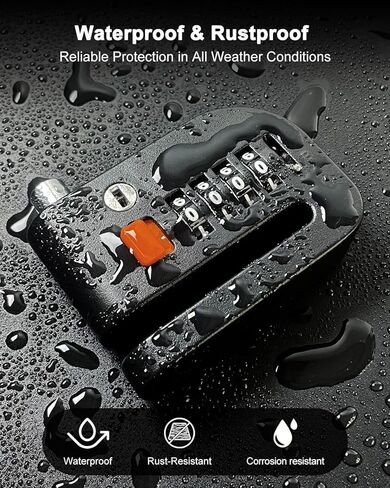 قفل فرامل قرص الدراجة النارية، أقفال دراجة نارية مضادة للسرقة، أمان عالي، قفل فرامل عجلة مكون من 4 أرقام، سبيكة مقاومة للماء مع كابل تذكير ومفاتيح للدراجات النارية، والدراجات الإلكترونية، والدراجات البخارية، والدراجات الجبلية in Kuwait