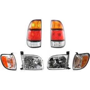 طقم مصابيح هالوجين بديلة لجانب السائق وجانب الركاب يناسب تويوتا تندرا 4.7L V8 2000-2003 كابينة ممتدة in Kuwait