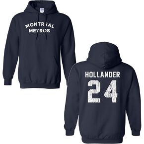 Donkey Tees Montreal Metros Hockey - Hollander 24 Back - Team Cute Pride Fleece Sm-5x - Hoodie in Kuwait