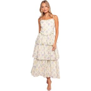 Petal & Pup Women's Iveta-midi-Dress-Multi-Floral in Kuwait