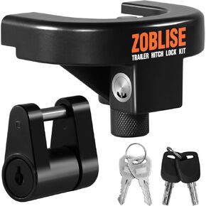 مجموعة أقفال وصلة مقطورة 2 5/16 بوصة، قفل لسان المقطورة عالي التحمل، قفل وصلة سحب مضاد للسرقة، لمقطورات RV، والقارب، والجاك in Kuwait