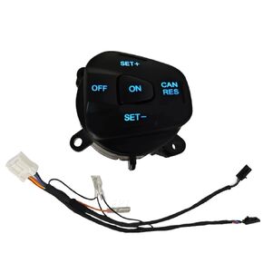 Steering Wheel Mounted Cruise Control Switch Butto Steering Wheel Right Cruise Control Switch Button with Wiring Harness/Fit for Ford Fiesta MK7 Escort Ecosport 2013-2015(Blue Backlight) in Kuwait