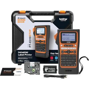 Brother PT-E310BTBP Contractor Kit: P-Touch Handheld Industrial Label Printer with Bluetooth & USB-C Plus 5 Tapes (up to 18mm Labels) in Kuwait