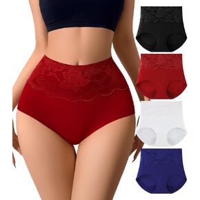 ملابس داخلية نسائية من SIONCY، سراويل داخلية عالية الخصر بدون خياطة، لا تظهر تغطية كاملة، سراويل داخلية للسيدات قابلة للتنفس، Mutipack in Kuwait