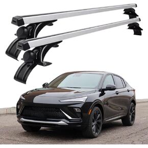 Cross Bars Roof Rack Fits for Buick Envista 2022-2025 Without Roof Rail Aluminum Crossbars Cargo Carrier, Black in Kuwait