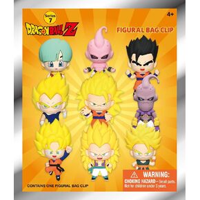 سلسلة Dragon Ball Z 7 - مشبك حقيبة قابل للجمع مقاس 5 بوصات - حقيبة عمياء (شكل واحد عشوائي) - سلسلة مفاتيح شخصية أنيمي / ملحق حقيبة الظهر | بضائع مرخصة رسميًا in Kuwait