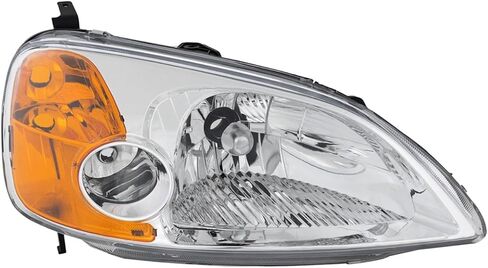 [Replacement] Headlight Kit Passenger Side fits Honda Civic 2003 Coupe 1.7L I4 in Saudi Arabia