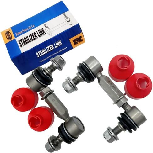 9.84-11.81' M12 Modified Front Sway Stabilizer Bar End Drop Link 2 Pcs Left & Right Aluminium Self Adjustable 360 Degree Swivel With Length And Angle Maintenance Vehicle X253012 250-300 Blue in Saudi Arabia
