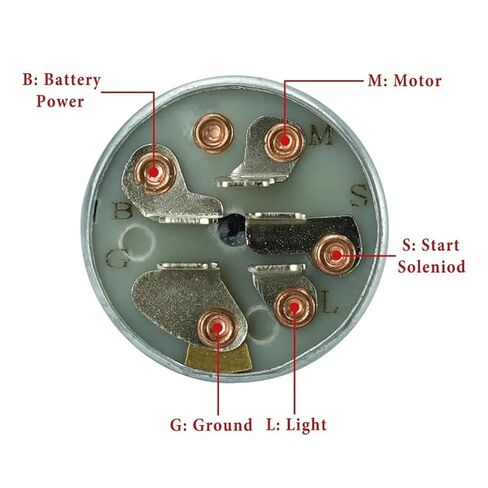 725-0267A Ride On Tractor Mower Lawn Ignition Starte 5 Spade Starter Switch with Keys 725-0267 925-0267A in Saudi Arabia