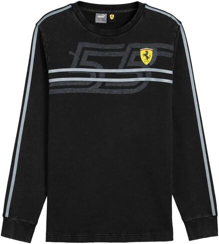 PUMA Mens Scuderia Ferrari Race Desert Sun Las Vegas Crew Neck Sweatshirt Casual - Black in Saudi Arabia
