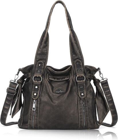 Angel Kiss Purses for Women Vegan Leather Retro Shoulder Bag for Women Multi-Pocket Purse and Handbags Crossbody Bags in Saudi Arabia