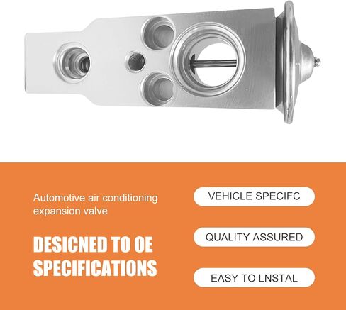 Downhill 1 PC A/C Expansion Valve, Metal Steam Engine Cooling Valve, Interior Air Conditioning System Repair Replace 80213-TF0-G01. for Lexus/Jaguar Land Rover/Honda/Toyota/Suzuki (Silver) in Saudi Arabia
