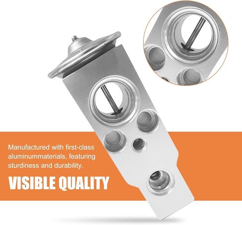 Downhill 1 PC A/C Expansion Valve, Metal Steam Engine Cooling Valve, Interior Air Conditioning System Repair Replace 80213-TF0-G01. for Lexus/Jaguar Land Rover/Honda/Toyota/Suzuki (Silver) in Saudi Arabia