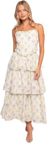 Petal & Pup Women's Iveta-midi-Dress-Multi-Floral in Kuwait