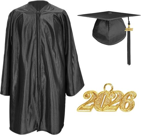 Preschool and Kindergarten Cap and Gown with 2025 Tassel Graduation for Toddler Kids in Kuwait