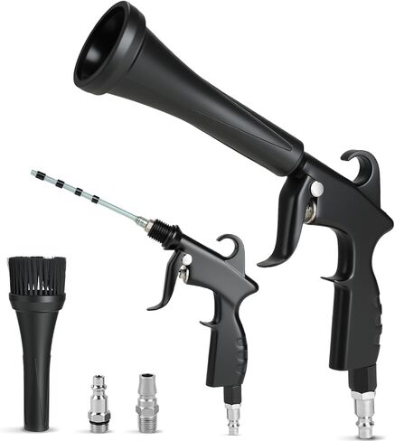 Car Detailing Cleaning Gun,Car Detailing Kit Interior Cleaner,High Pressure Blower Gun,Car Detailing Tools for Car Quickly Blasts Dirt and Dust Works with Air (Black) in Saudi Arabia