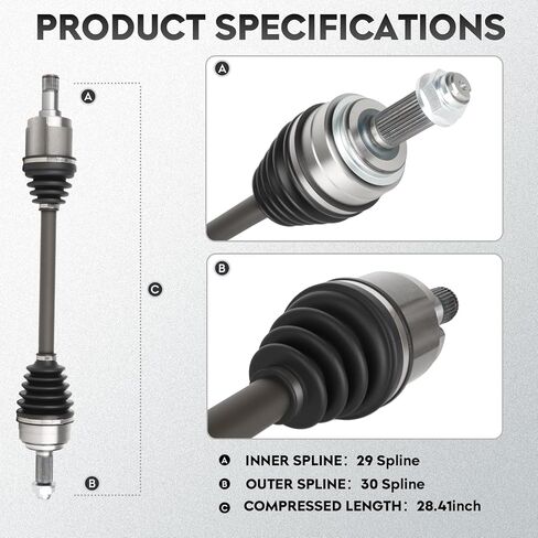 مجموعة عمود المحور الأمامي الأيسر الجديد تناسب Honda Odyssey 2007-2010 3.5L، لRidgeline 2006-2014 3.5L، لـ 66-4258 in Kuwait