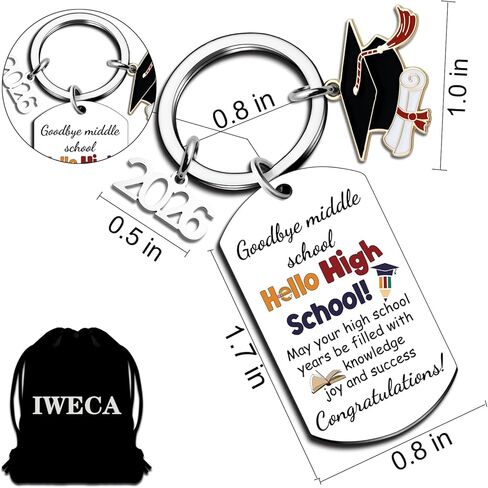 8th Grade Graduation Gifts For Girls Boys Class Of 2026 Keychain Senior Middle High School Graduation Gift Grad Gifts For Him Her Daughter Son in Saudi Arabia