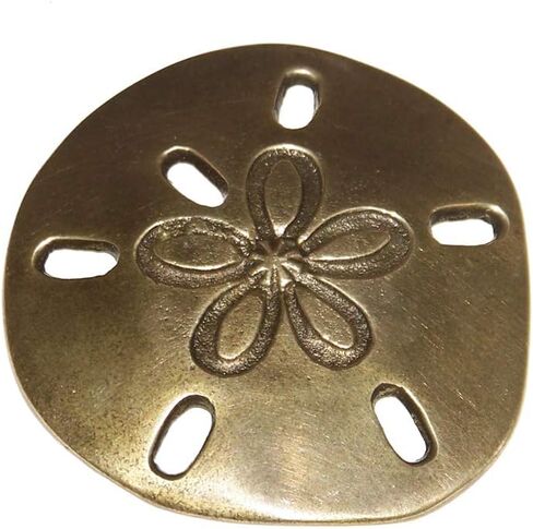 3-1/4" Brass Sand Dollar Paper Weight - Antique Vintage Style in Saudi Arabia