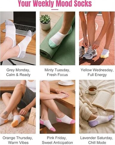 No Show Socks Womens for Canvas Sneakers,Invisible Athletic Low Cut Ankle Socks for Running Gym 6 Pairs in Saudi Arabia