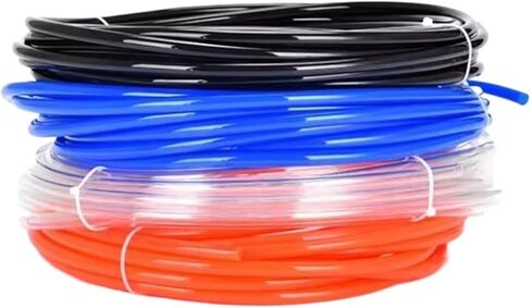 Hose Pneumatic Tube Gas Air Hose Compressor Transparent Blue Red Black 4/6/8/10/12/14/16mm Pneumatic Pipe Tube(Orange,5 METER_8X5MM) in Kuwait