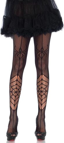 Leg Avenue womens Spiderweb Net Tights Costume Hosiery, Black, One Size US in Saudi Arabia