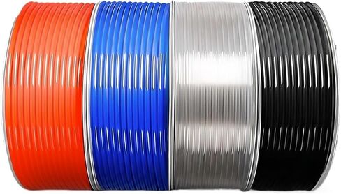 10M/20M/50M/100M Pneumatic Tubing Pipe Tube Air Compressor Hose Line Fitting or Fluid Transfer 4MM 6MM 8MM 10MM(Black 10m,8x5mm) in Kuwait