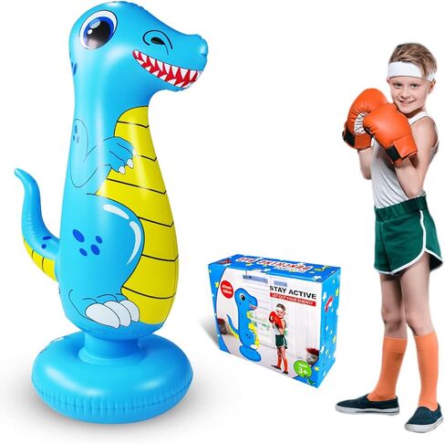 Punching Bag for Kids, Free Standing Boxing Bag for Kids,Inflatable Dummy, Inflatable Punching Bag, De-Stress Boxing Bag for Kids in Saudi Arabia