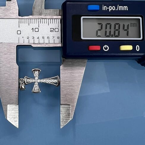 Sterling Silver Cross Necklace for Girls, First Communion Gift Necklace for Daughter, Silver Cross Necklace with Crystal Pearl in Kuwait