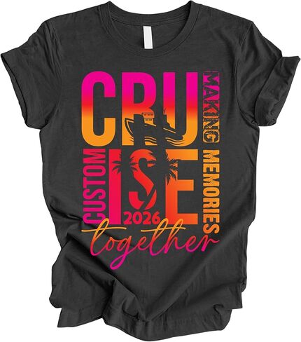Custom Cruise Shirt 2026, Personalized Vacation Group Shirt, Matching Travel Shirts for Friends and Family in Saudi Arabia
