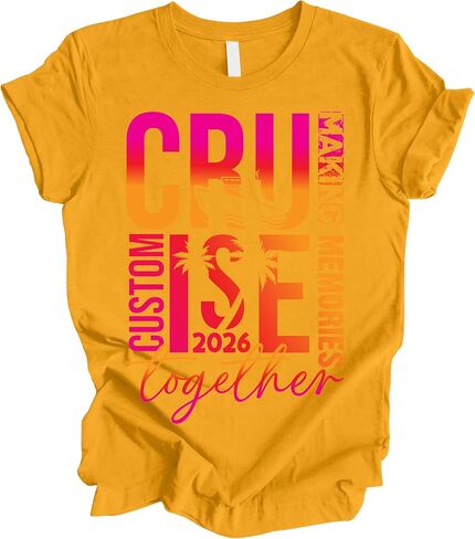 Custom Cruise Shirt 2026, Personalized Vacation Group Shirt, Matching Travel Shirts for Friends and Family in Saudi Arabia