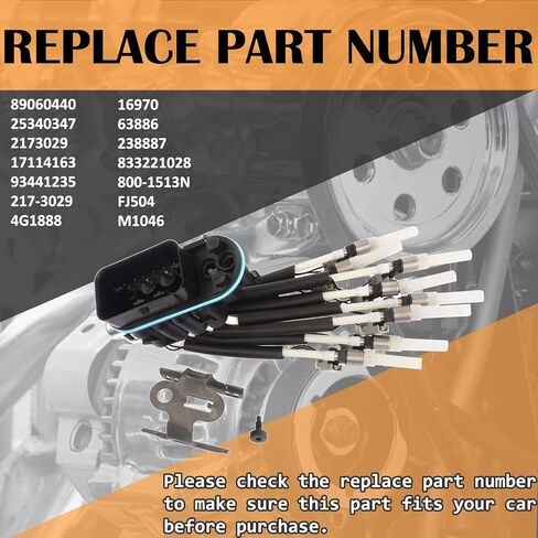 FJ504 89060440 Fuel Injector Compatible with Escalade Chevy CK Pickup Express Suburban Tahoe GMC Savana Yukon Replacement# 2173029 25340347 in Saudi Arabia
