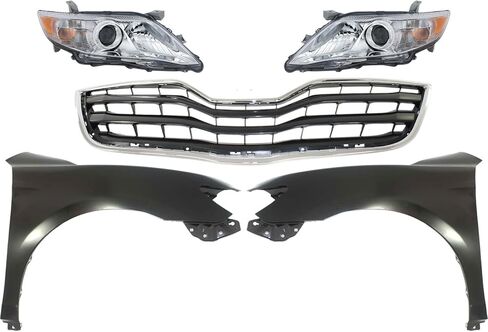 مجموعة المصابيح الأمامية البديلة تناسب سيارة Toyota Camry 2010 (مصنوعة في الولايات المتحدة الأمريكية) 2.5L I4 مجموعة السائق والركاب in Saudi Arabia