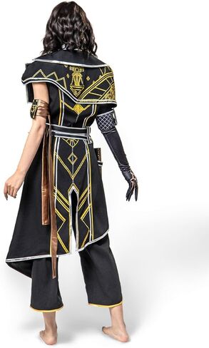OSIAS Women Lune Cosplay Costume Full Set - Heavyweight, Silver Leather Trim, Shimmering Gold Accents in Saudi Arabia