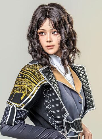 OSIAS Women Lune Cosplay Costume Full Set - Heavyweight, Silver Leather Trim, Shimmering Gold Accents in Saudi Arabia