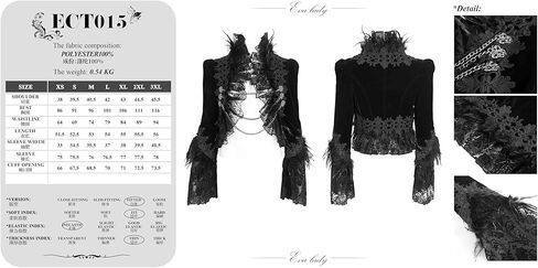 Gothic Victorian Cropped Jacket Women Black Velvet Ultra Short Jacket with Feather Lace Trim Gothic Coat in Saudi Arabia