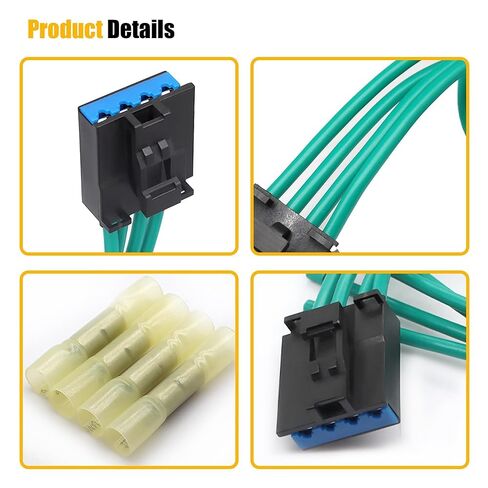 منفاخ المحرك المقاوم موصل ضفيرة تسخير 973-305 متوافق مع دودج B1500 B2500 B3500 1997-1998 لشيروكي 1997-2001 لرانجلر 1997-2006 لرام 1500 2500 3500 فان 1999-2003 # 5019941AA in Kuwait