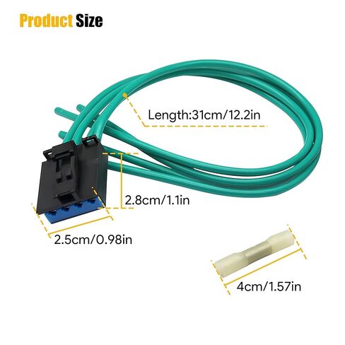 منفاخ المحرك المقاوم موصل ضفيرة تسخير 973-305 متوافق مع دودج B1500 B2500 B3500 1997-1998 لشيروكي 1997-2001 لرانجلر 1997-2006 لرام 1500 2500 3500 فان 1999-2003 # 5019941AA in Kuwait